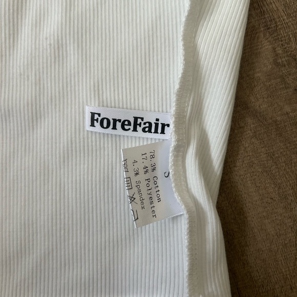 White Ribbed Tank Top - Picture 3 of 3